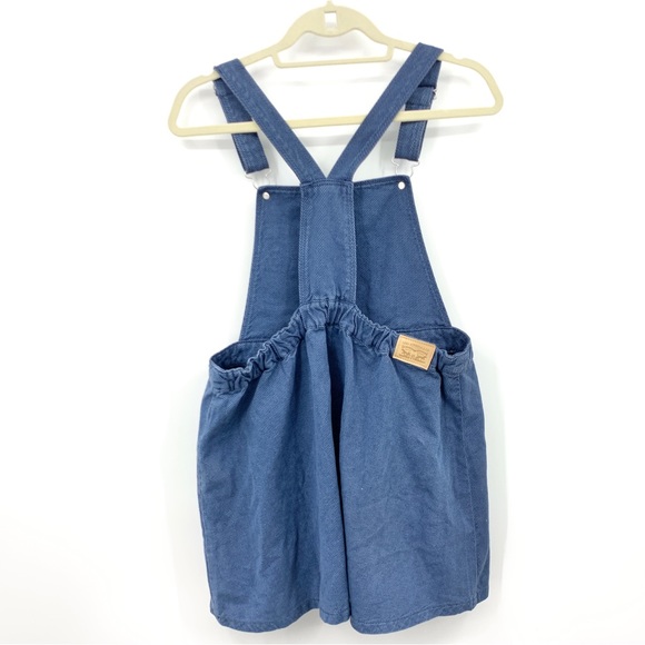 Levis Kids Girls Size XL Dress Overalls Bib Jumper Blue Cotton Denim Jean Adjust - Picture 4 of 7